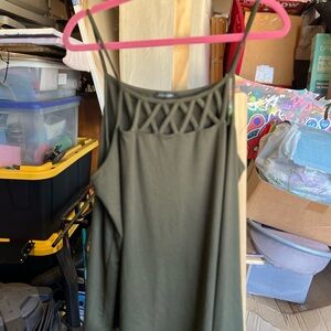 Olive Green Women's Top